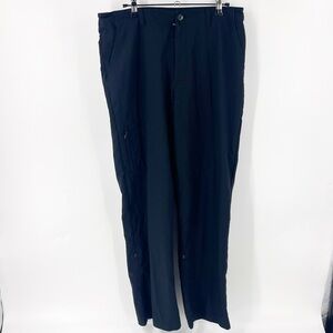 ✅ PATAGONIA BLACK WOMEN'S HIKING PANTS WILL ROLL TAB PANT LEGS & POCKETS SIZE 12